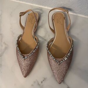 Jewel Badgley Mischka pointed flat women’s size 8.5